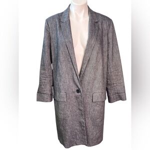 Anthropologie Cartonnier S Forest Park Oversized Long Boyfriend Jacket